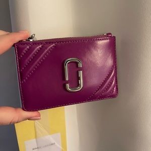 Marc Jacobs Purple Snapshot Card Wallet